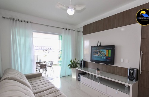Vila Nova Apartment | Fit with protection screen at 450mts from Praia do Forte