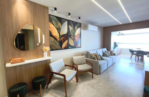 Vilamar Apartment | Frente Mar Luxuoso Todo Climatizado 2 Vagas Garagem