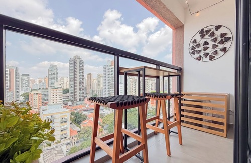 Vila Pompeia Apartment | Fully furnished apartment overlooking Nubank Park (formerly Allianz) and with a garage.