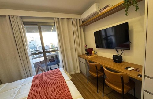 Indianopolis Apartment | Grand Vitrali Studio Moderno e equipado próximo ao aeroporto