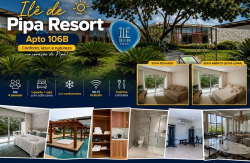 Pipa Apartment | Ilê de Pipa Resort Apto 106B