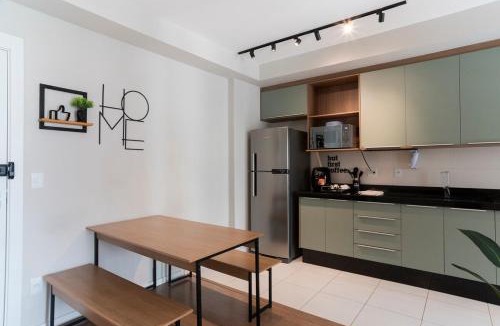 Gleba Fazenda Palhano Apartment | JH1001 Plot, balcony, air conditioning, pool, gym and leisure area