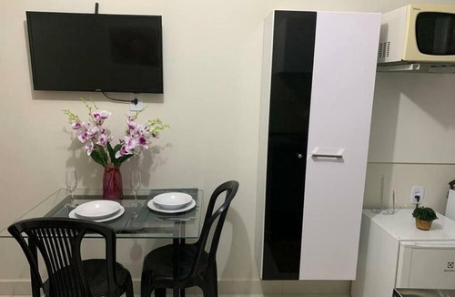 Vila Regina Apartment | Kitnet202 centro, com linda vista janela, tv smart