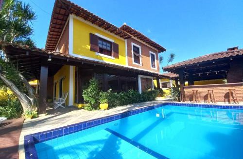 Jardim Virginia House | Linda Casa de Alto Padrão 500mts Praia Enseada