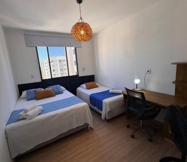 Aeroporto Apartment | Lindo apto no Cond Lunar Nova Aruana - Vista para o mar, piscina, parquinho e academia