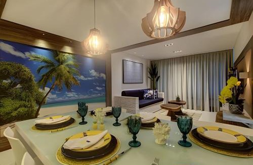 Aquiraz Resort | Luxo Beach Park-MANDARA-4 Quartos AR/TV-"Pé na Areia" By HousingCeara