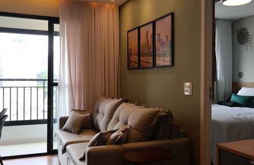 Perdizes Apartment | Modern Apartment with Balcony 10 min Allianz AC + WiFi