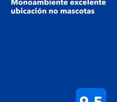 Mendoza City Center Apartment | Monoambiente excelente ubicación no mascotas
