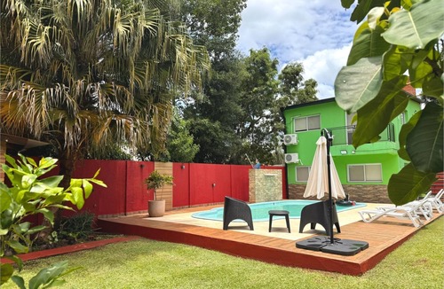 Puerto Iguazu Apartment | Nature Iguazu - D2, Apartment with balcony, garden and swimming pool
