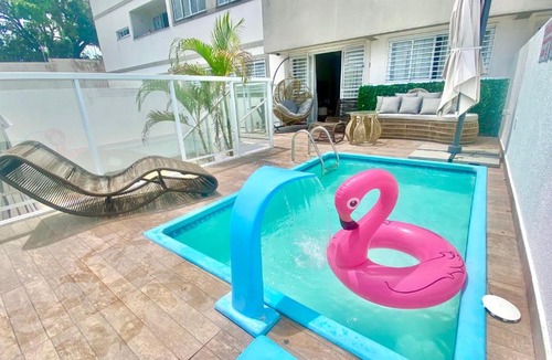Ponta Negra Apartment | NYC Park Ave, Apto Luxo estilio 3Q com AC, Piscina Privativa Nao Compartilhada, Alto Padrao Ponta Negra