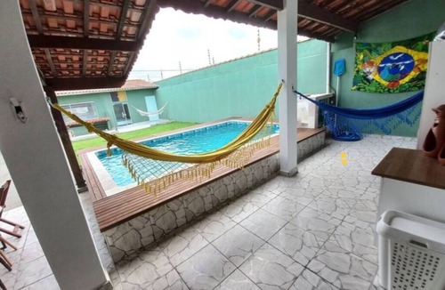 Itanhaem House | Relaxation and home office with a pool in Itanhaém