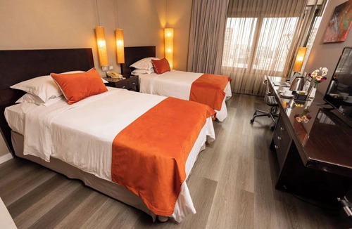 Microcentro Hotel | Spacious Room w/Plush Bedding | 1 Block to Florida Street | Rooftop Pool
