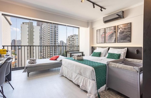 Sao Paulo Apartment | Studio 1503 Novíssimo Automatizado ao lado do Allianz Parque