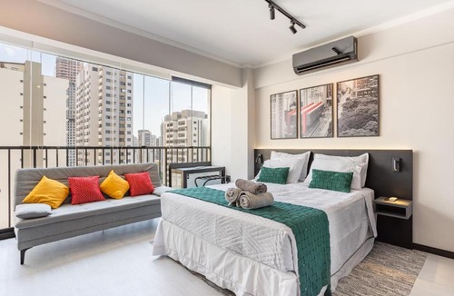 Sao Paulo Apartment | Studio 1503 Novíssimo Automatizado ao lado do Allianz Parque