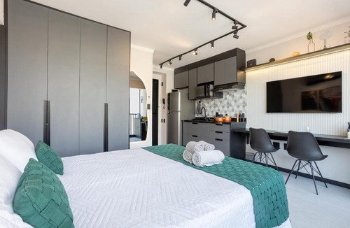 Sao Paulo Apartment | Studio 1503 Novíssimo Automatizado ao lado do Allianz Parque