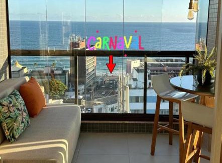 Barra Apartment | Studio charmoso vista Mar Barra