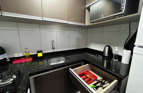 Matinhos Apartment | Studio with Club Amenities: Pool, 5G Wi-Fi, Parking & 300m from the Sea
