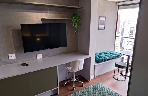 Vila Pompeia Apartment | Studio with Pool for Shows and Games Palmeiras Near Allianz Parque Perdizes