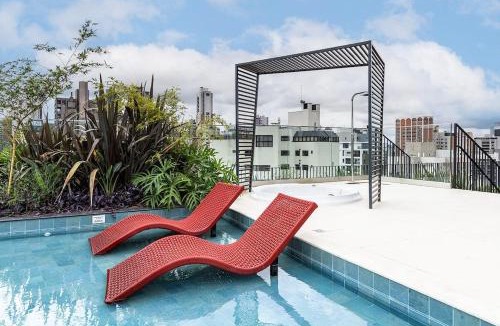 Bigorrilho Apartment | Temple Batel Varanda Privativa Pool Rooftop