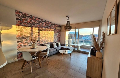 Puerto Madero Apartment | Terrace View of the Puerto Madero Dock two-room apartment