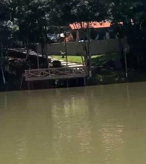 Pinhao House | View of the flooded!
