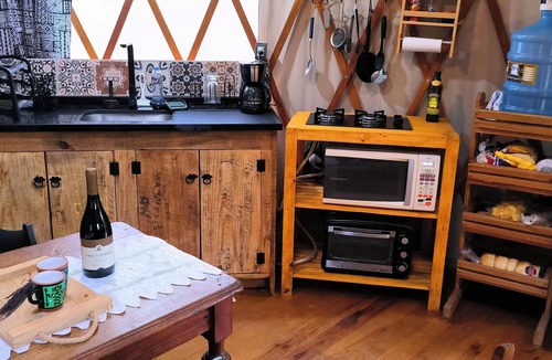 Araras Ski Chalet | Yurt in the village of Secretário with private river.