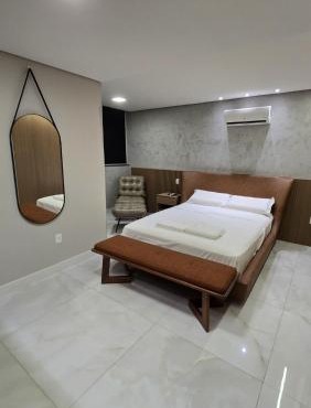 101 - Área Privativa de Luxo ar condicionado e churrasqueira