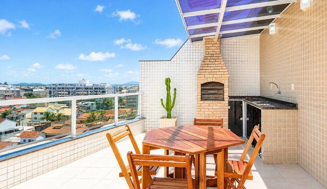 200m from the beach! Duplex penthouse with 3 bedrooms CF02 in Cabo Frio
