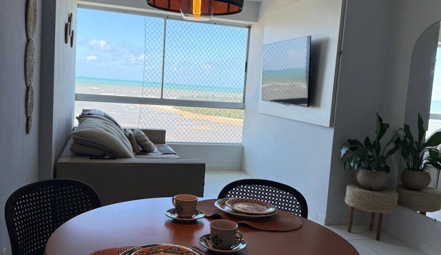 A fully equipped 37m² apartment, comfortable and welcoming, with panoramic sea views.