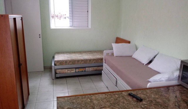 A recently renovated private Kit Net (2) unit with a garage for a small or medium-sized car. in São Paulo