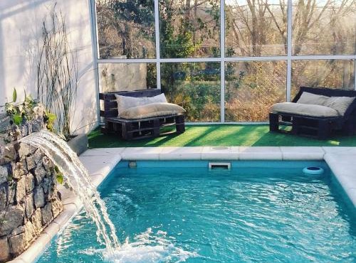 Altos del Pucara Piscina Climatizada vista a las sierras juegos Huerta Orgánica