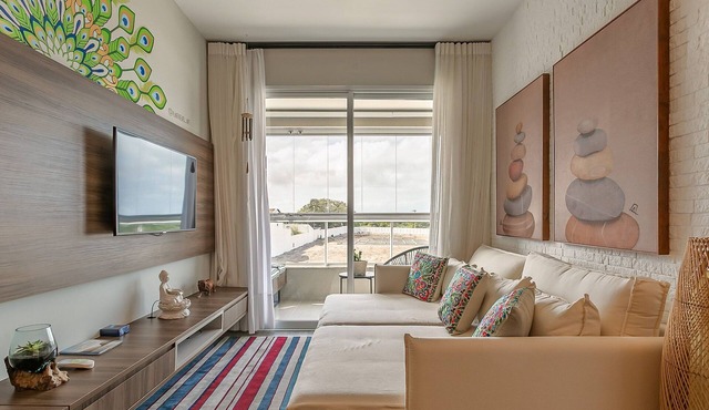 Apart in Thai Beach Home Spa Cond sea Front Tbs106 in Florianópolis