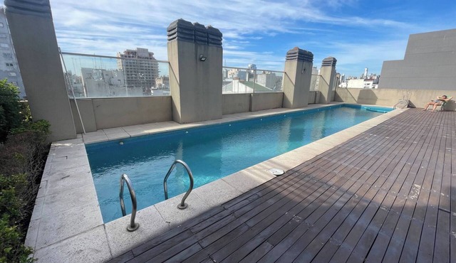 Apart San Telmo with pool and barbecue