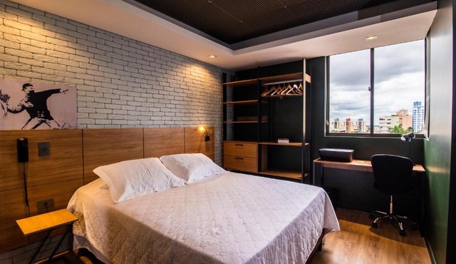 Apto Londrina Flat Hotel 704, 43 m2 , luxe, c jacuzzi