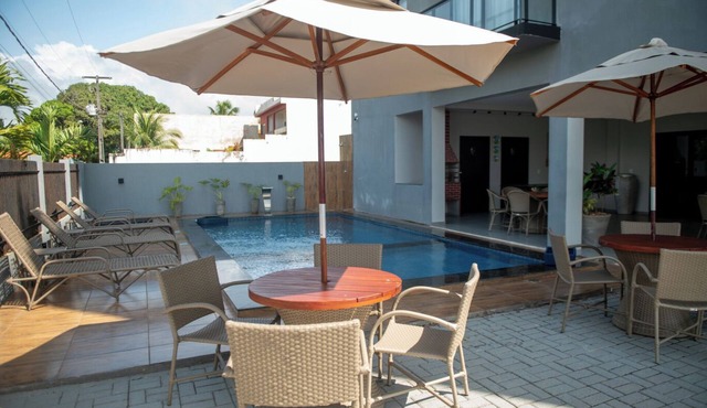 Apto Vista Mar Área Gourmet Piscina 2 Suítes in Japaratinga