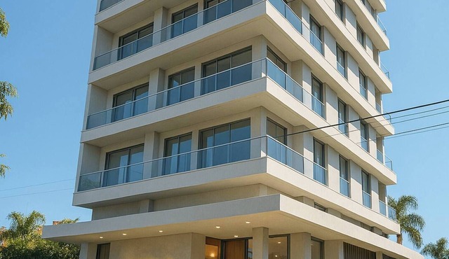 Area Green: Modern apartment with swimming pool, gym and barbecue area in Asunción