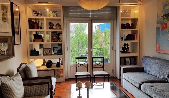 Beautiful apartment with french balcony.
