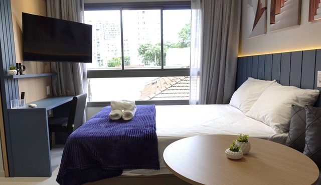 Beautiful premium studio apartment, 5 minutes from Congonhas Airport.