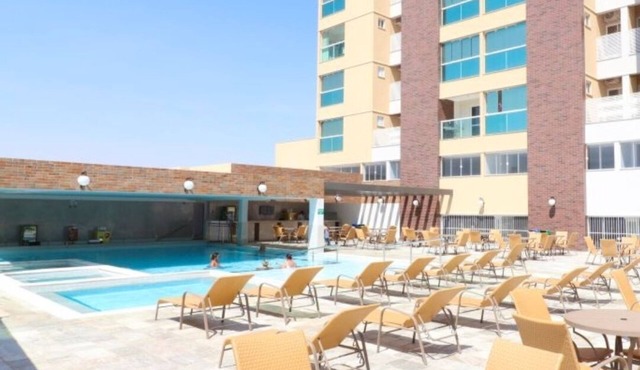 Piazza with access to the Acqua Park in Solar de Caldas Caldas Novas