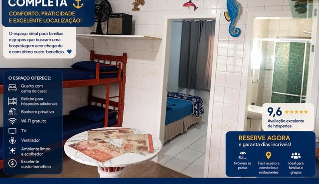 Budget Quadruple Apartment with easy access to 100 beaches