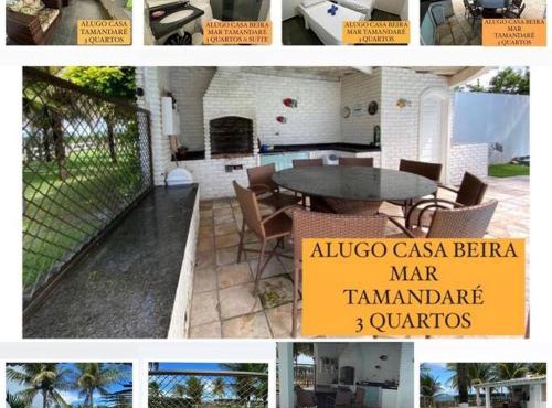 Casa beira-mar emTamandaré c/ piscina.