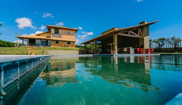Casa Pé na Areia com Piscina a em Luís Correia