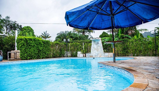 Chácara com piscina, churrasq e WiFi em Peruíbe/SP