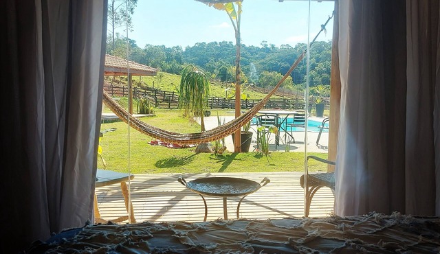 Chalé Arara - Guest House na Roça Muito Conforto com a Experiência da Roça