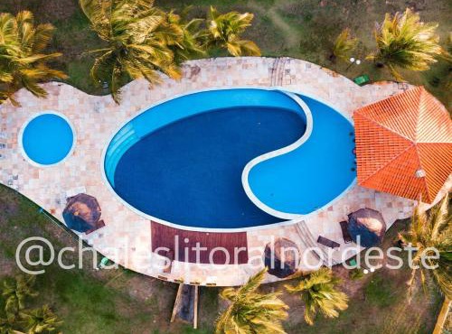 Chalé com piscina privada vista mar-Zumbi-RN in Rio do Fogo