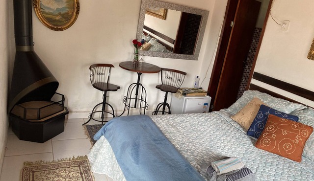 Charming place, suite with fireplace.