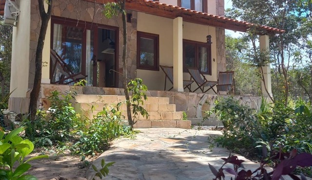 Colibri Chalet in Vale do Capão, Chapada Diamantina, Bahia, with panoramic views.