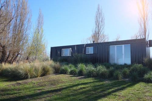 Container on the banks of Chubut River