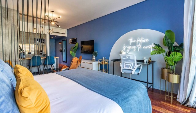 Designer studio in Palermo H with rooftop pool
