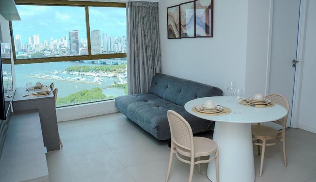 Flat Completo - Vista para o Recife - Cais 1708